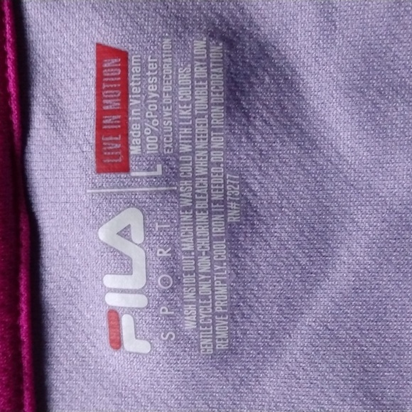 ๐ด3/$25 FILA SPORT ACTIVEWEAR TOP,SHORT SLEEVE EUC - Picture 3 of 7